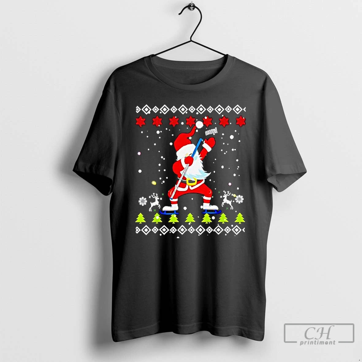 Premium Dabbing Santa Hockey Ugly Christmas T-Shirts, Hoodie, Sweatshirt | RetroVerseTees.com