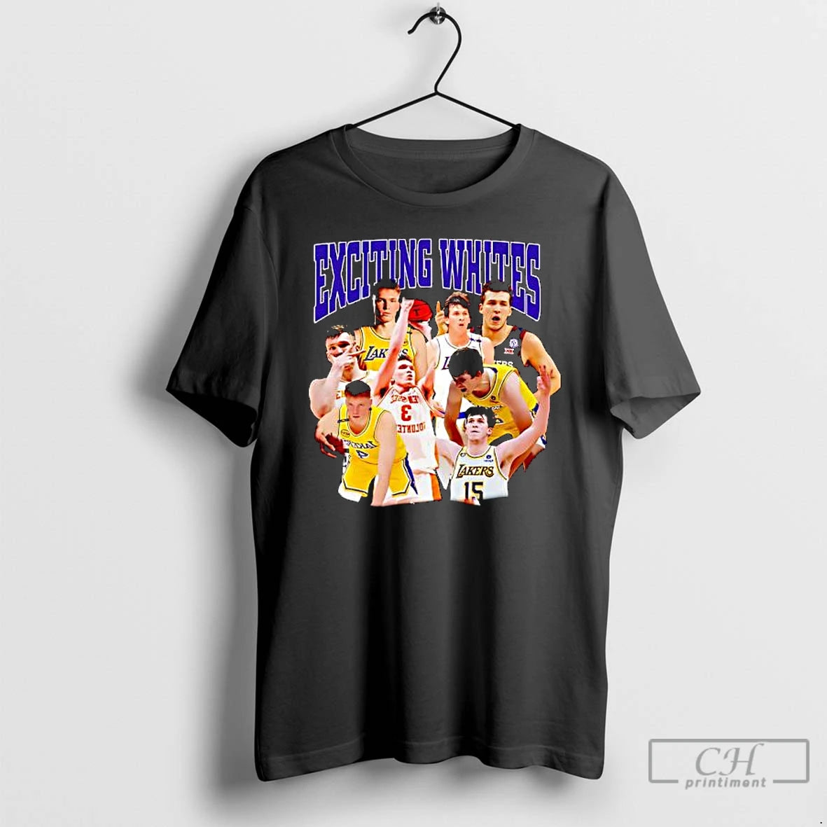 Premium Dalton Knecht Austin Reaves Exciting Whites Graphic T-Shirts, Hoodie, Sweatshirt | RetroVerseTees.com