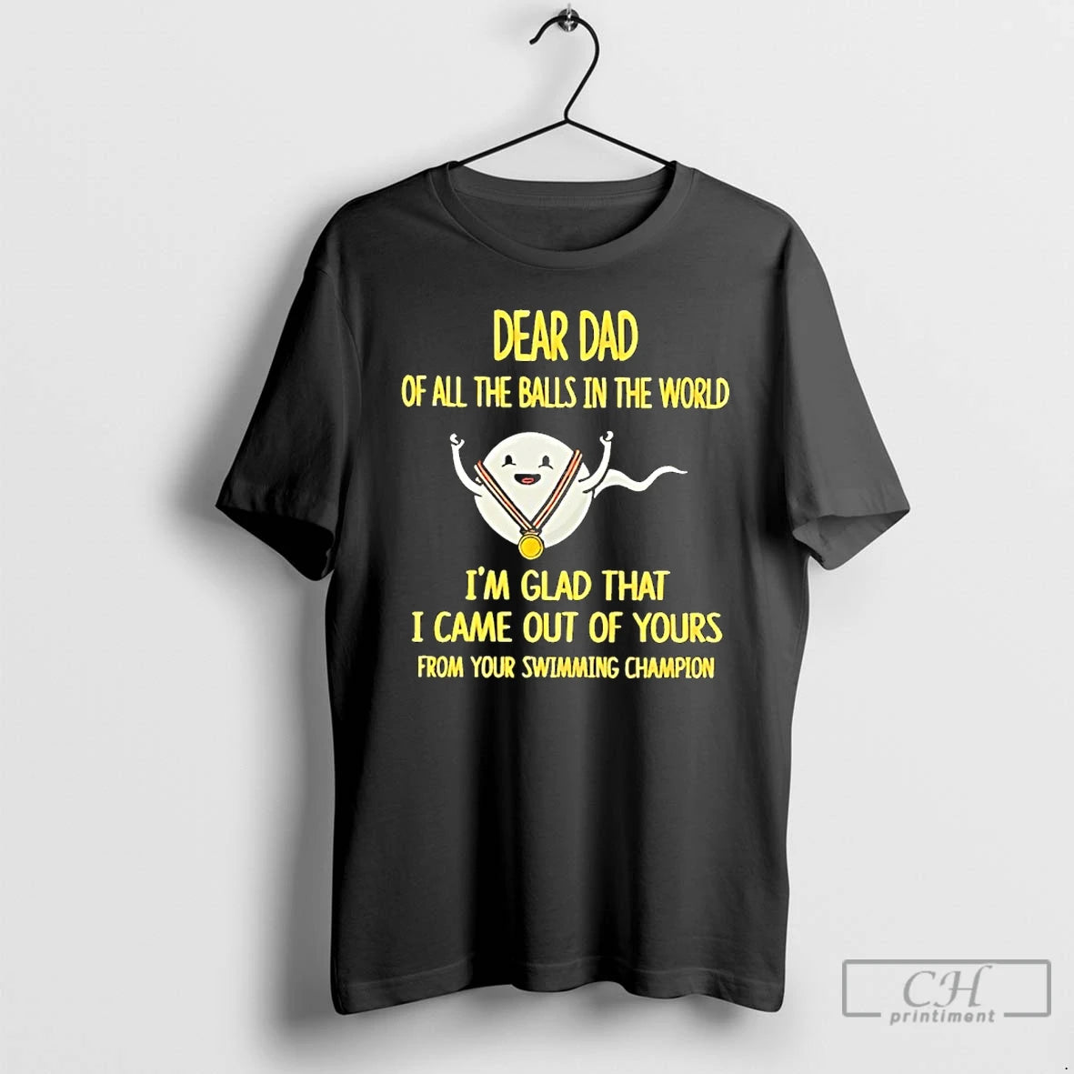 Premium Dear Dad Of The Balls In The World Im Glad That I Came Out T-Shirts, Hoodie, Sweatshirt | RetroVerseTees.com