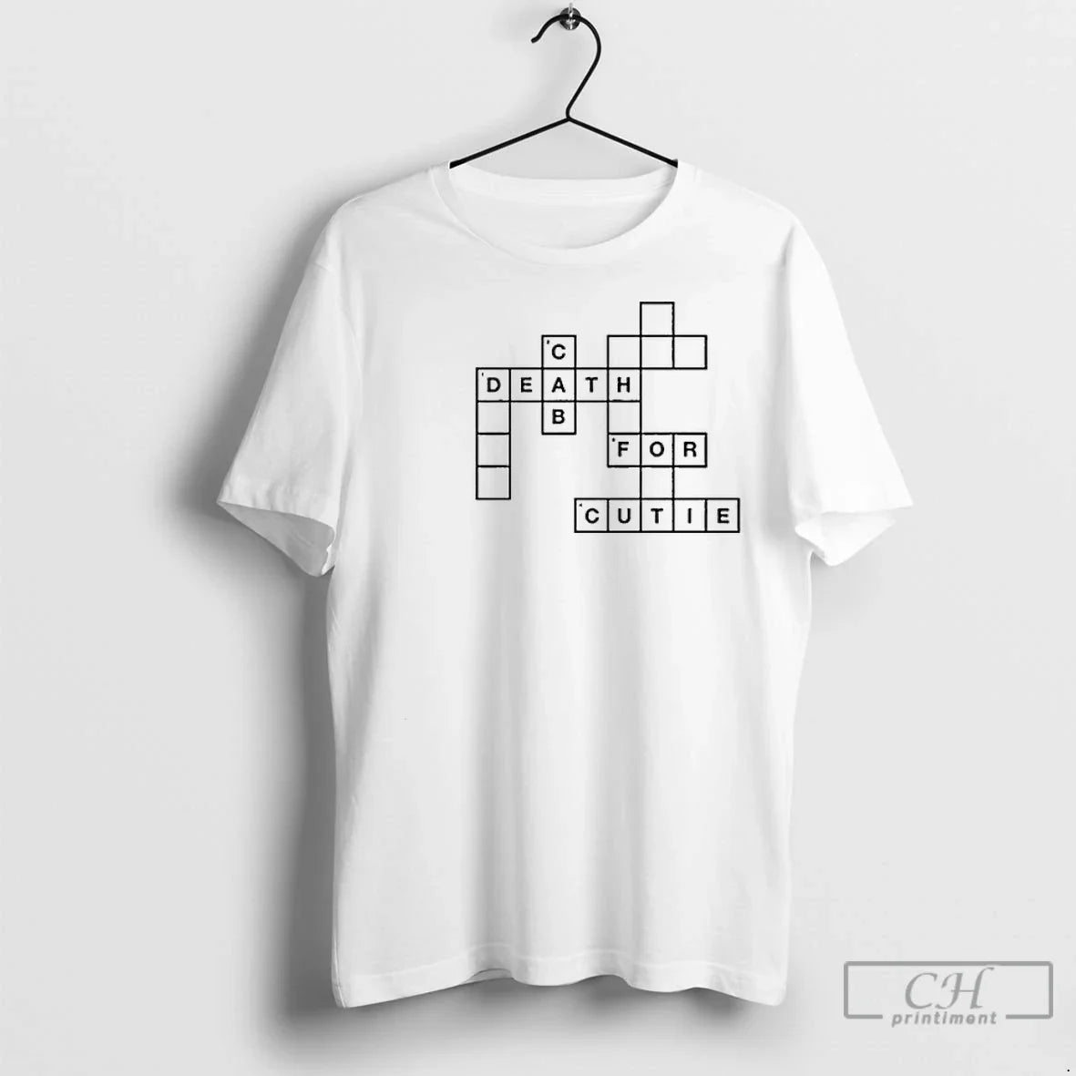 Death Cab Cutie Crossword Circle White Unisex T-shirt, Sweatshirt, Hoodie (1)