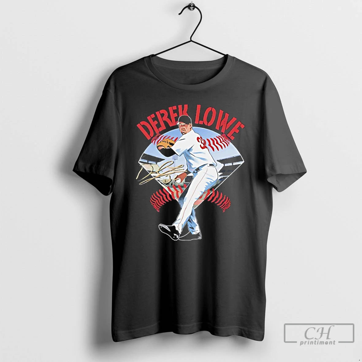 Premium Derek Lowe Boston Red Sox Field Signature T-Shirts, Hoodie, Sweatshirt | RetroVerseTees.com