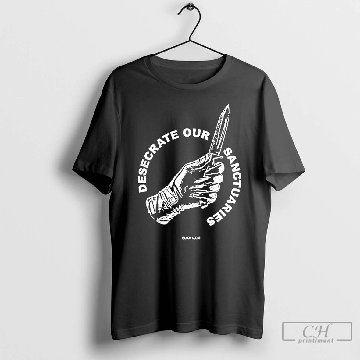 Premium Desecrate Our Sanctuaries Knife Hand Graphic T-Shirts, Hoodie, Sweatshirt | RetroVerseTees.com
