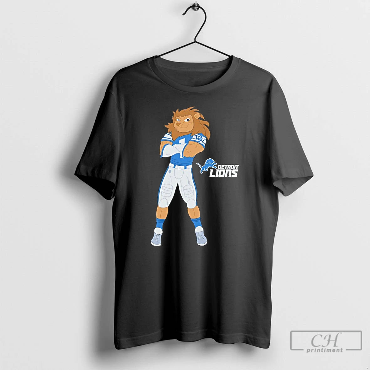 Premium Detroit Lions Roary Mascot Graphic T-Shirts, Hoodie, Sweatshirt | RetroVerseTees.com