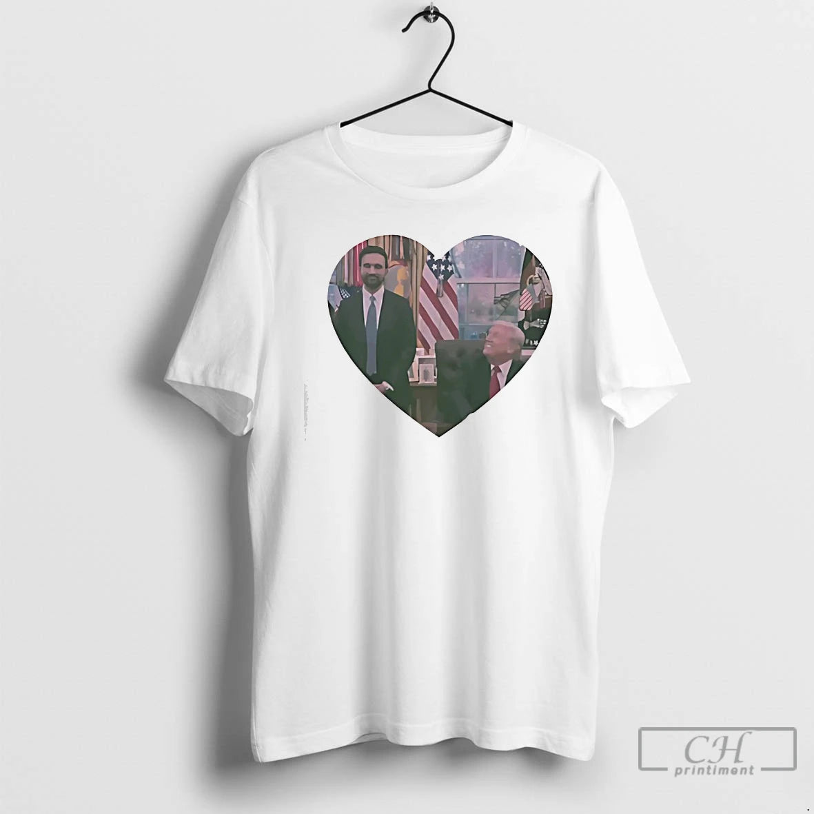 Premium Donald Trump Likes Zohran Mamdani Heart Love T-Shirts, Hoodie, Sweatshirt | RetroVerseTees.com