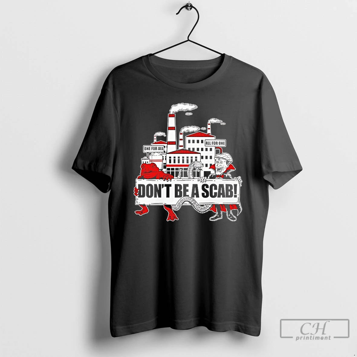 Premium Dont Be A Scab One For All All For One T-Shirts, Hoodie, Sweatshirt | RetroVerseTees.com