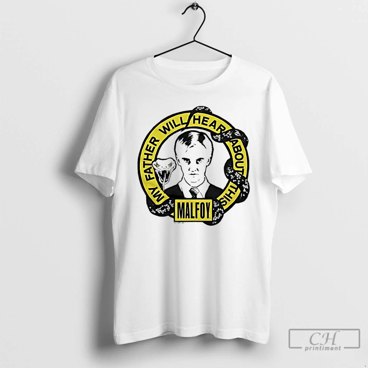 Premium Draco Malfoy My Father Will Hear About This T-Shirts, Hoodie, Sweatshirt | RetroVerseTees.com