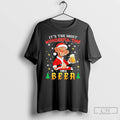 Premium Drunken Santa Claus Its The Most Wonderful Time For A Beer T Shirts Sweater Hoodie, Sweatshirt | RetroVerseTees.com
