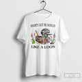 Premium Duck Hockey Player Shorty Got Me Howling Like A Loon T-Shirts, Hoodie, Sweatshirt | RetroVerseTees.com