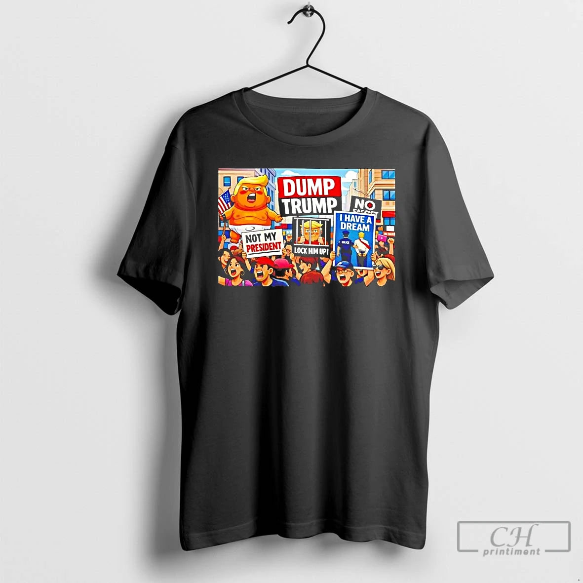 Premium Dump Trump Not My President Lock Him Up T-Shirts, Hoodie, Sweatshirt | RetroVerseTees.com