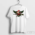 Premium Eagle Hat Santa Gun Christmas T-Shirts, Hoodie, Sweatshirt | RetroVerseTees.com