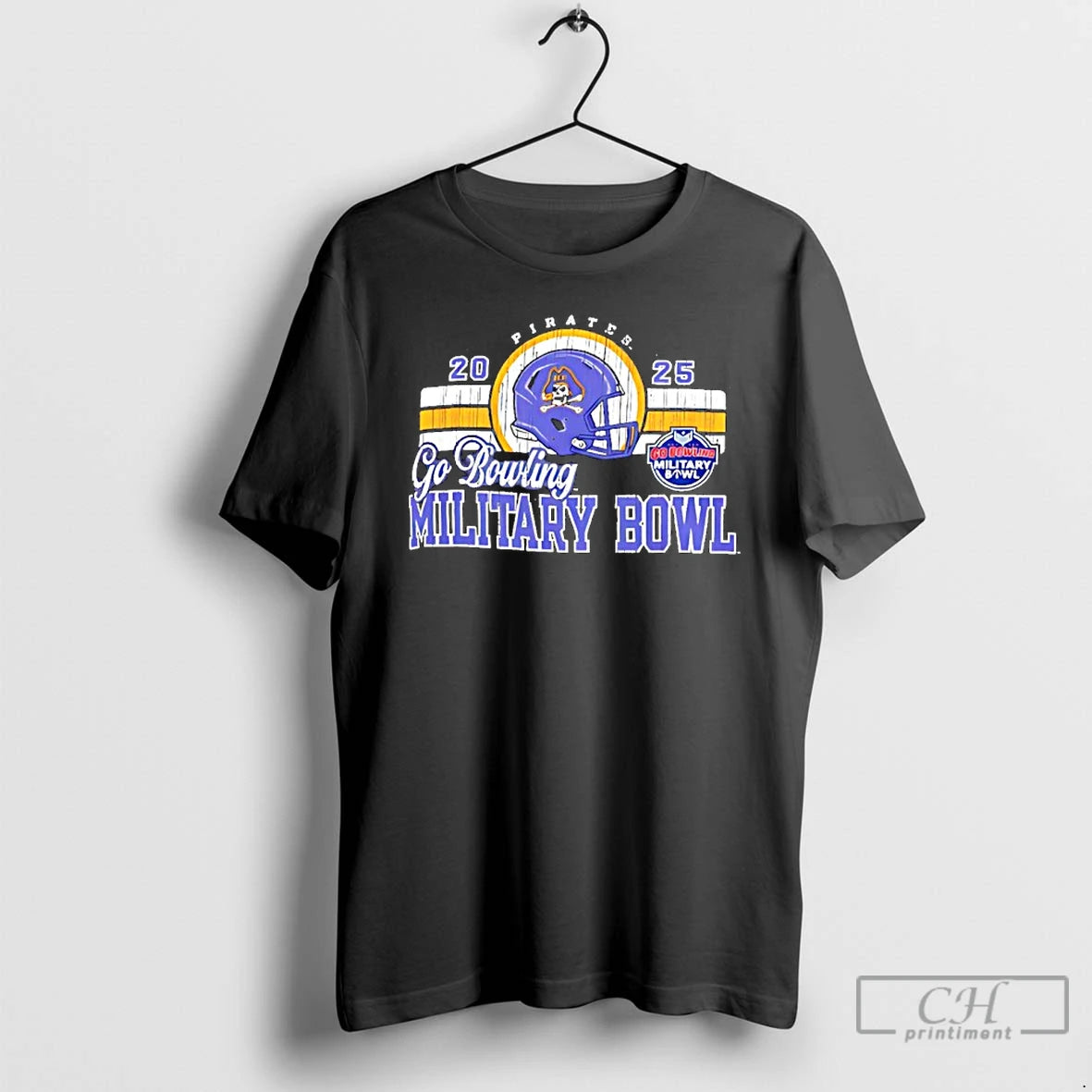 Premium East Carolina Ecu Football 2025 Military Bowl Go Bowling T-Shirts, Hoodie, Sweatshirt | RetroVerseTees.com