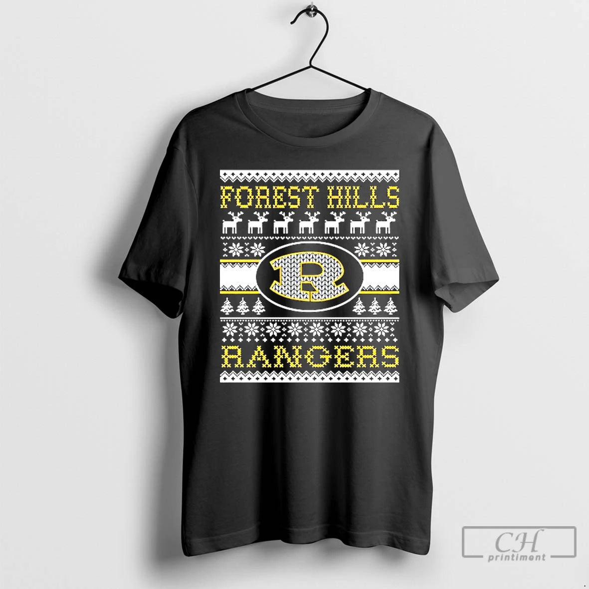 Premium Forest Hills Spirit Club Rangers Ugly Christmas T-Shirts, Hoodie, Sweatshirt | RetroVerseTees.com