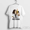 Premium Free Persia Protest Woman Life Freedom Iran Revolution T-Shirts, Hoodie, Sweatshirt | RetroVerseTees.com