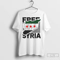 Premium Free Syria Flag Map 2025 T-Shirts, Hoodie, Sweatshirt | RetroVerseTees.com