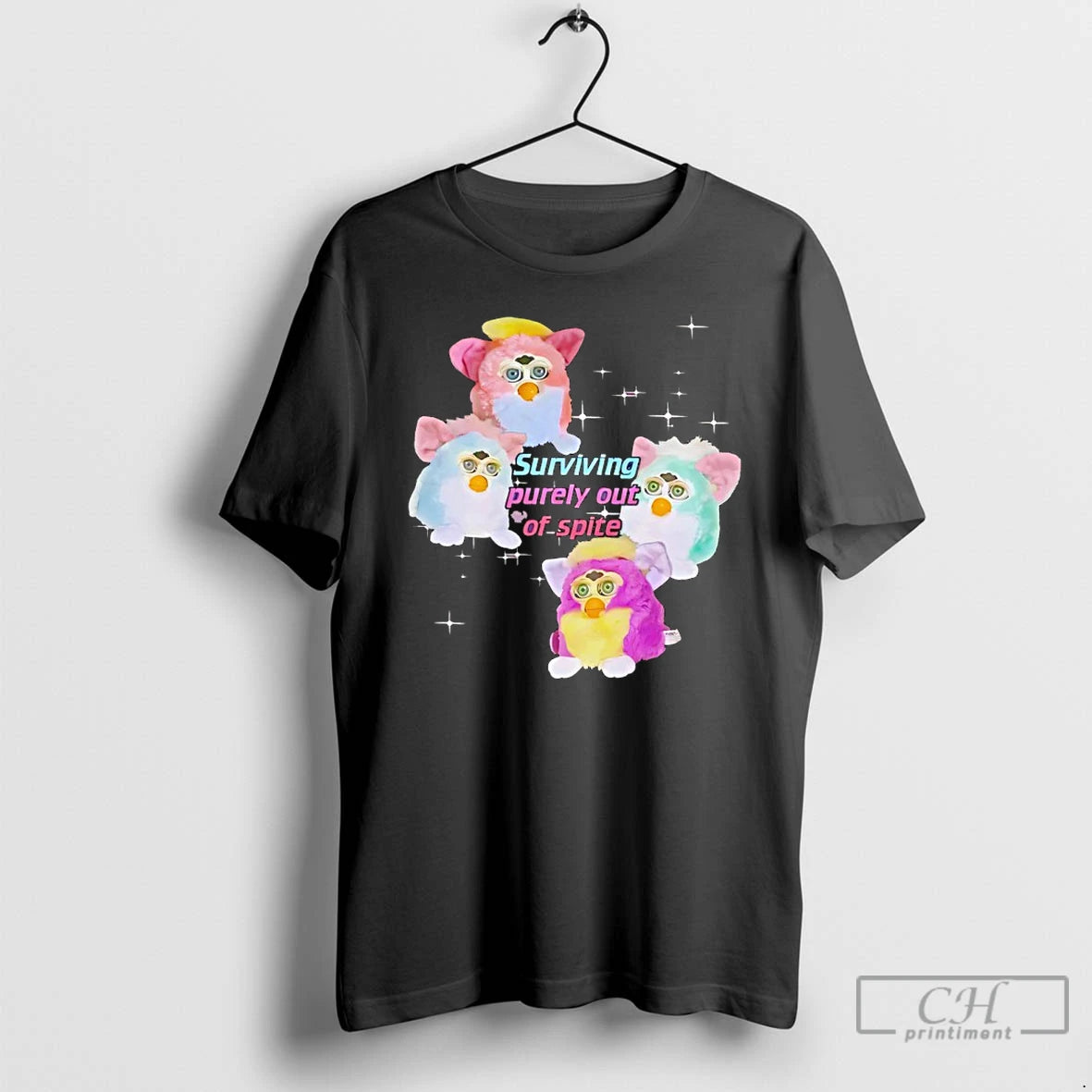 Premium Furby Surviving Purely Out Of Spite T-Shirts, Hoodie, Sweatshirt | RetroVerseTees.com