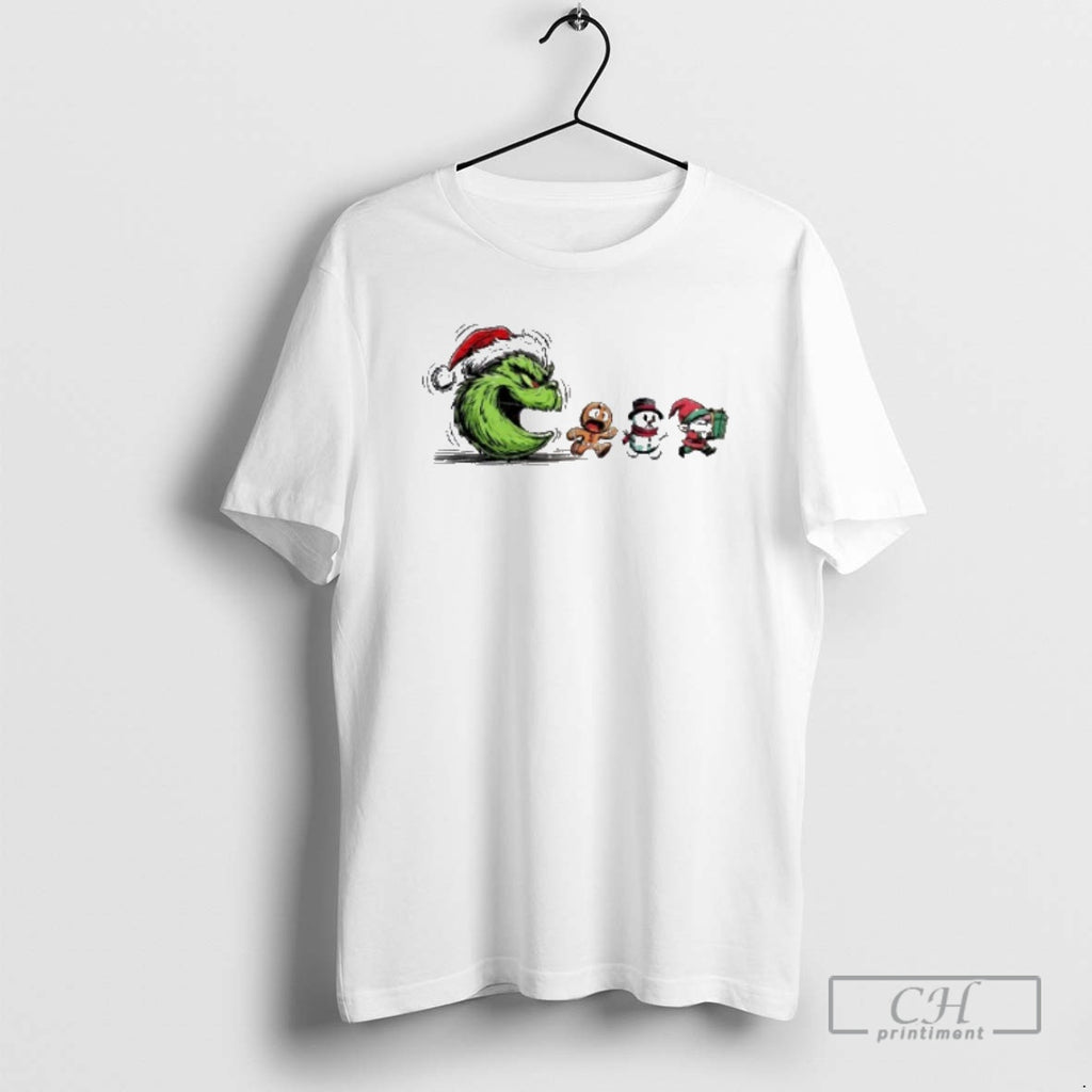 Premium G Man Grinch Santa Funny Pac Man Christmas Shirt Sweater