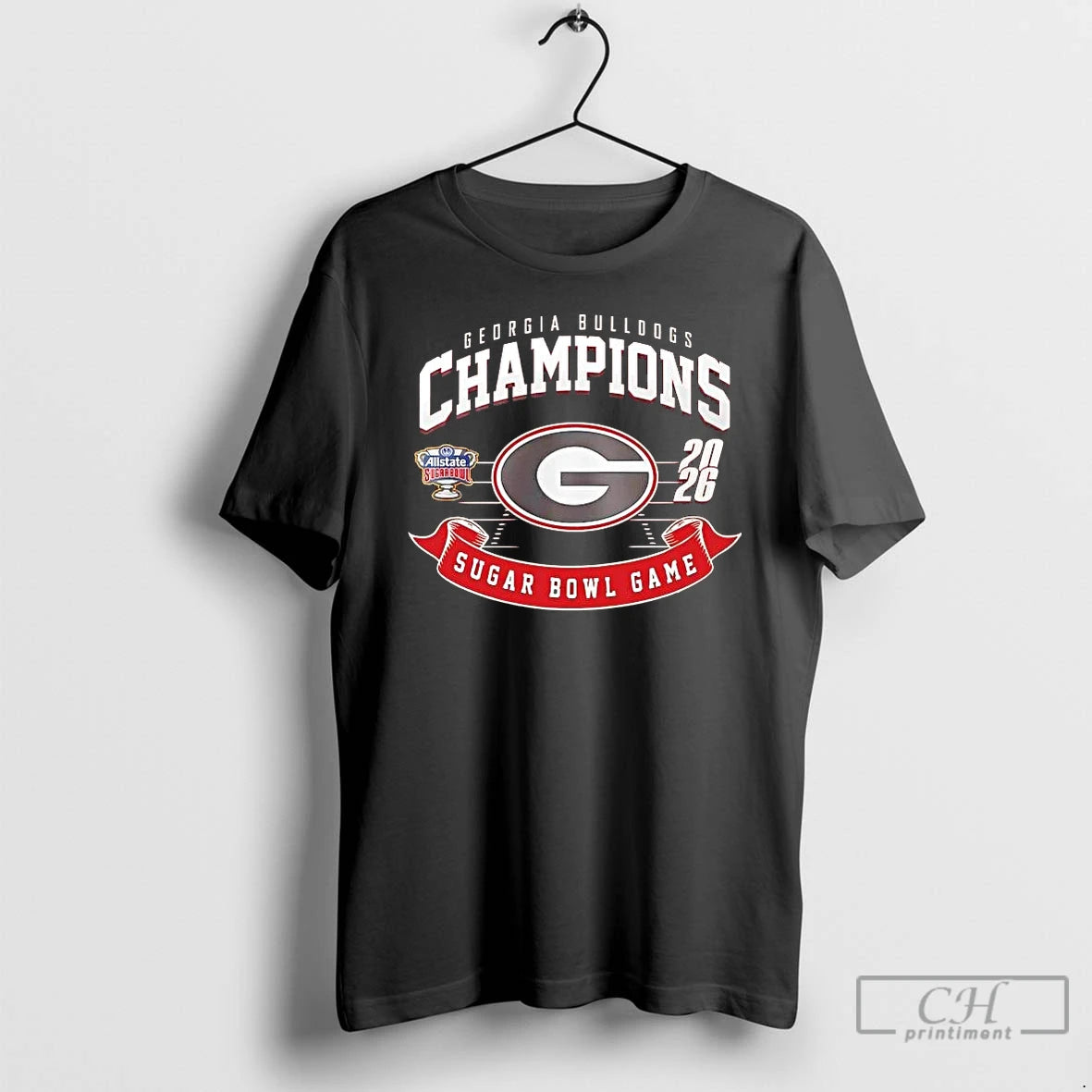 Premium Georgia Bulldogs 2026 Sugar Bowl Champions Football Field T-Shirts, Hoodie, Sweatshirt | RetroVerseTees.com