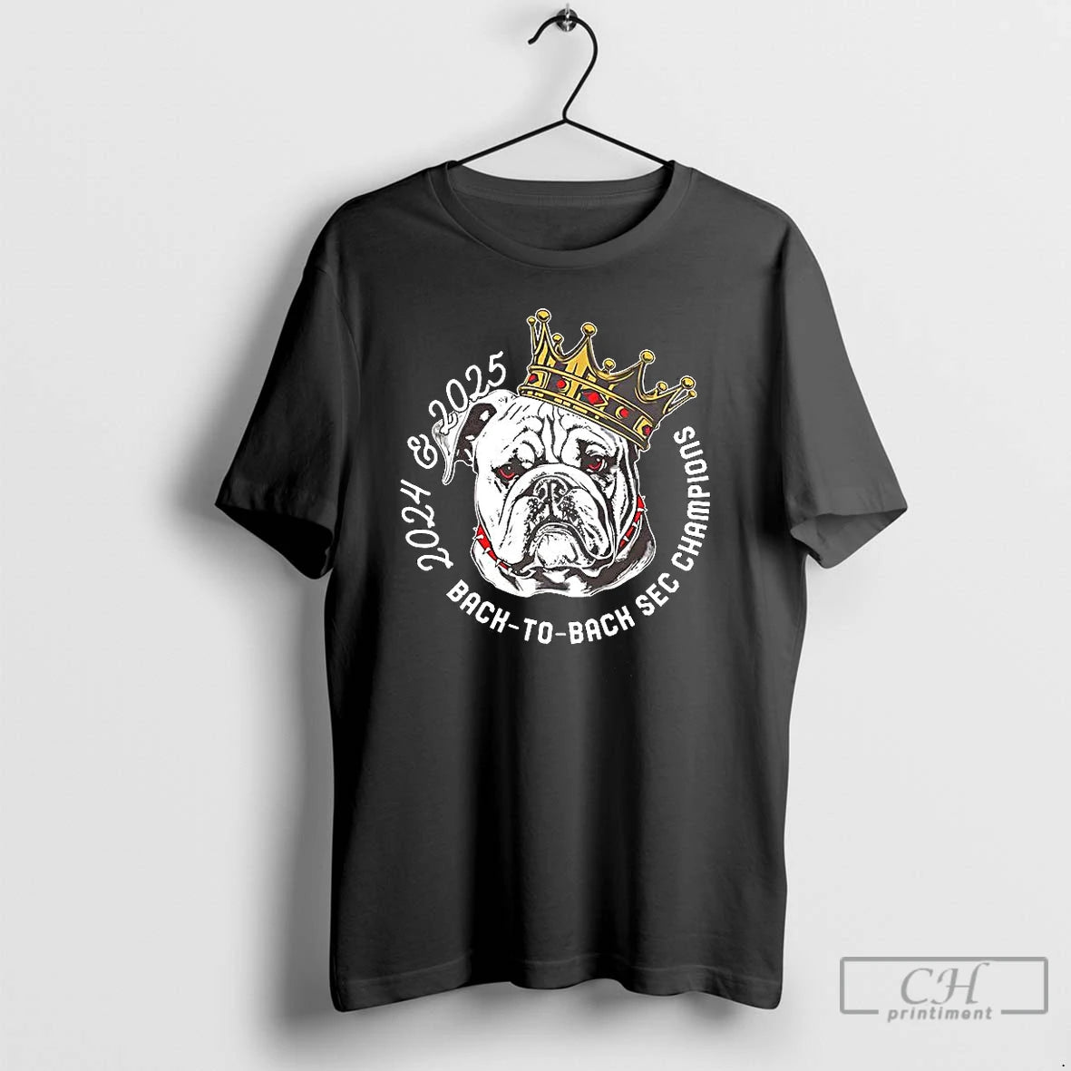Premium Georgia Bulldogs Ncaa Uga 2024 2025 Back To Back Sec Champions Mascot T Shirts Hoodie, Sweatshirt