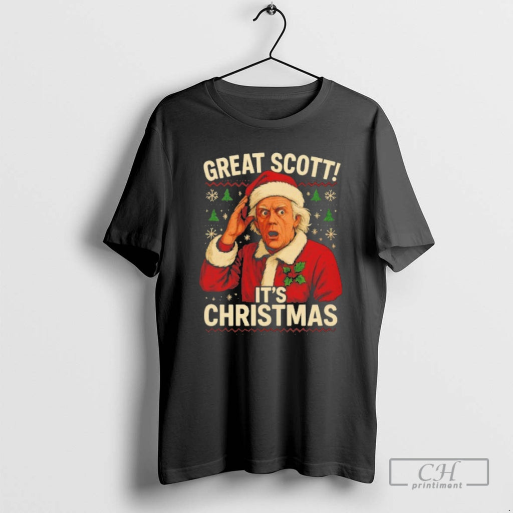 Premium Great Scott Its Back To The Future Ugly Christmas Shirt Sweater