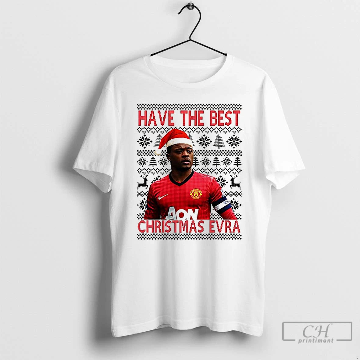 Premium Have The Best Christmas Evra Manchester United Ugly Xmas T-Shirts, Hoodie, Sweatshirt | RetroVerseTees.com
