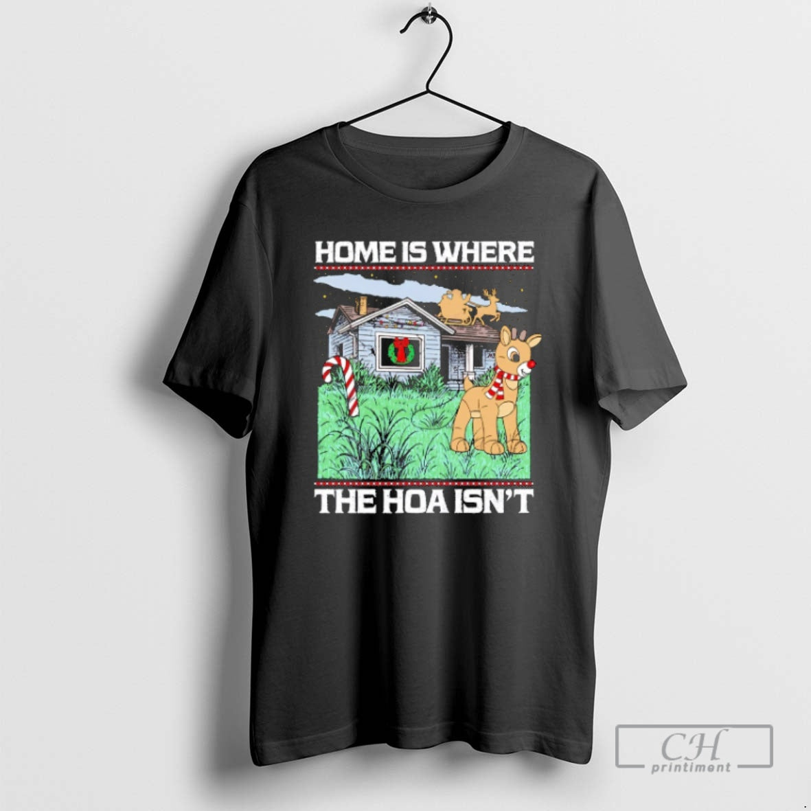 Premium Home Is Where The Hoa Isnt Christmas Shirt Sweater