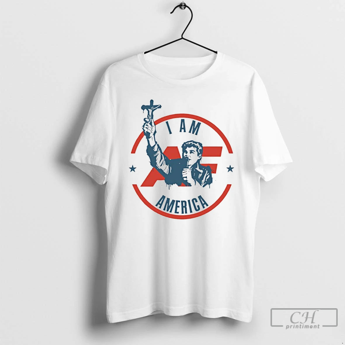 Premium I Am America First Crucifix T-Shirts, Hoodie, Sweatshirt | RetroVerseTees.com