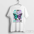 Premium I Wear Teal And Purple For Someone I Miss Every Single Day T Shirts Hoodie, Sweatshirt | RetroVerseTees.com