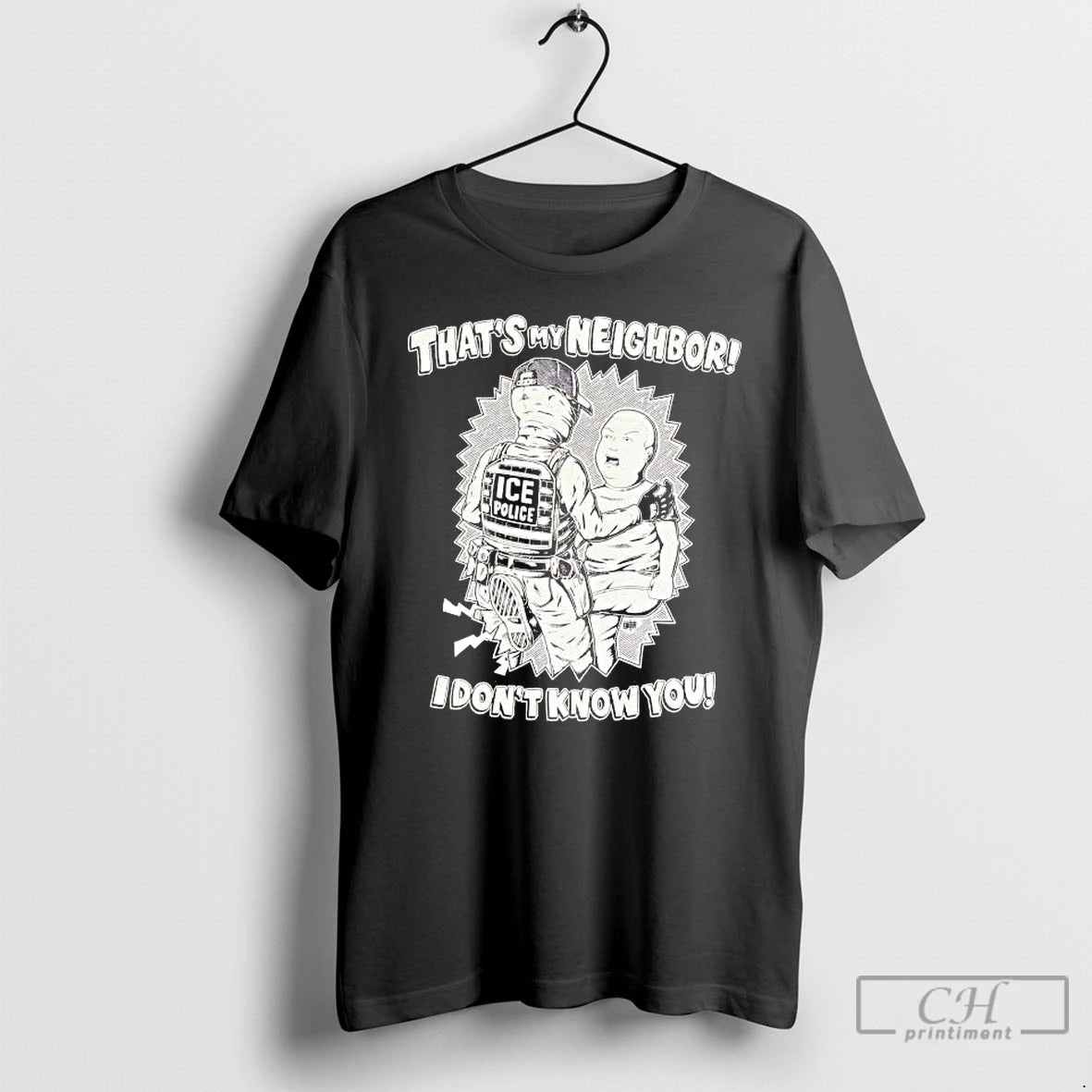 Premium Ice Polish Thats My Neighbor I Dont Know You T-Shirts, Hoodie, Sweatshirt | RetroVerseTees.com