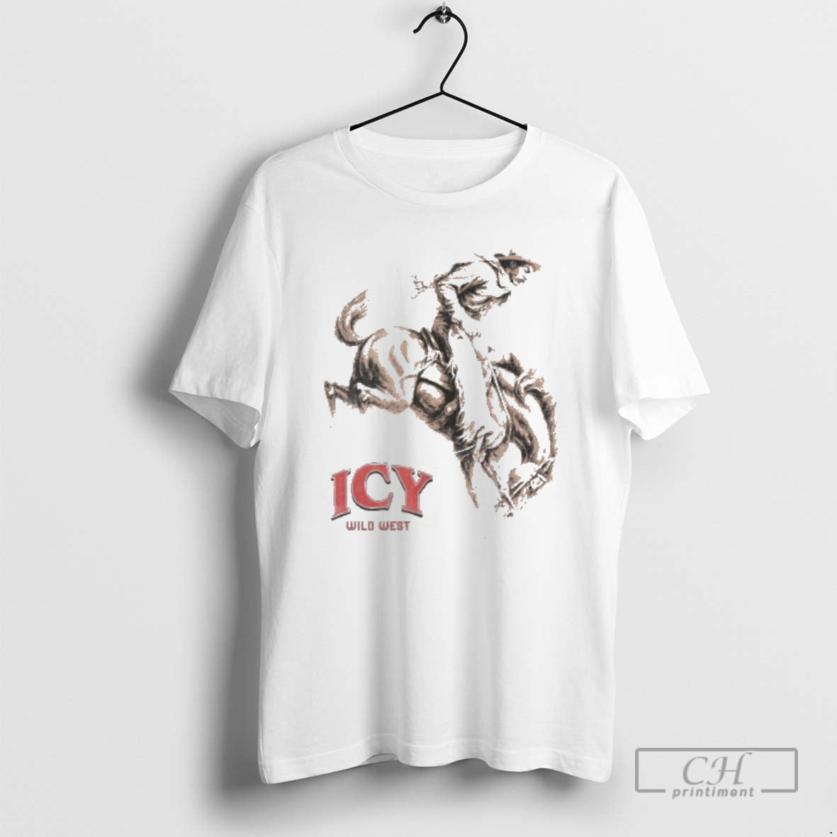 Premium Icy Wild West Cowboy Graphic Shirt Sweater