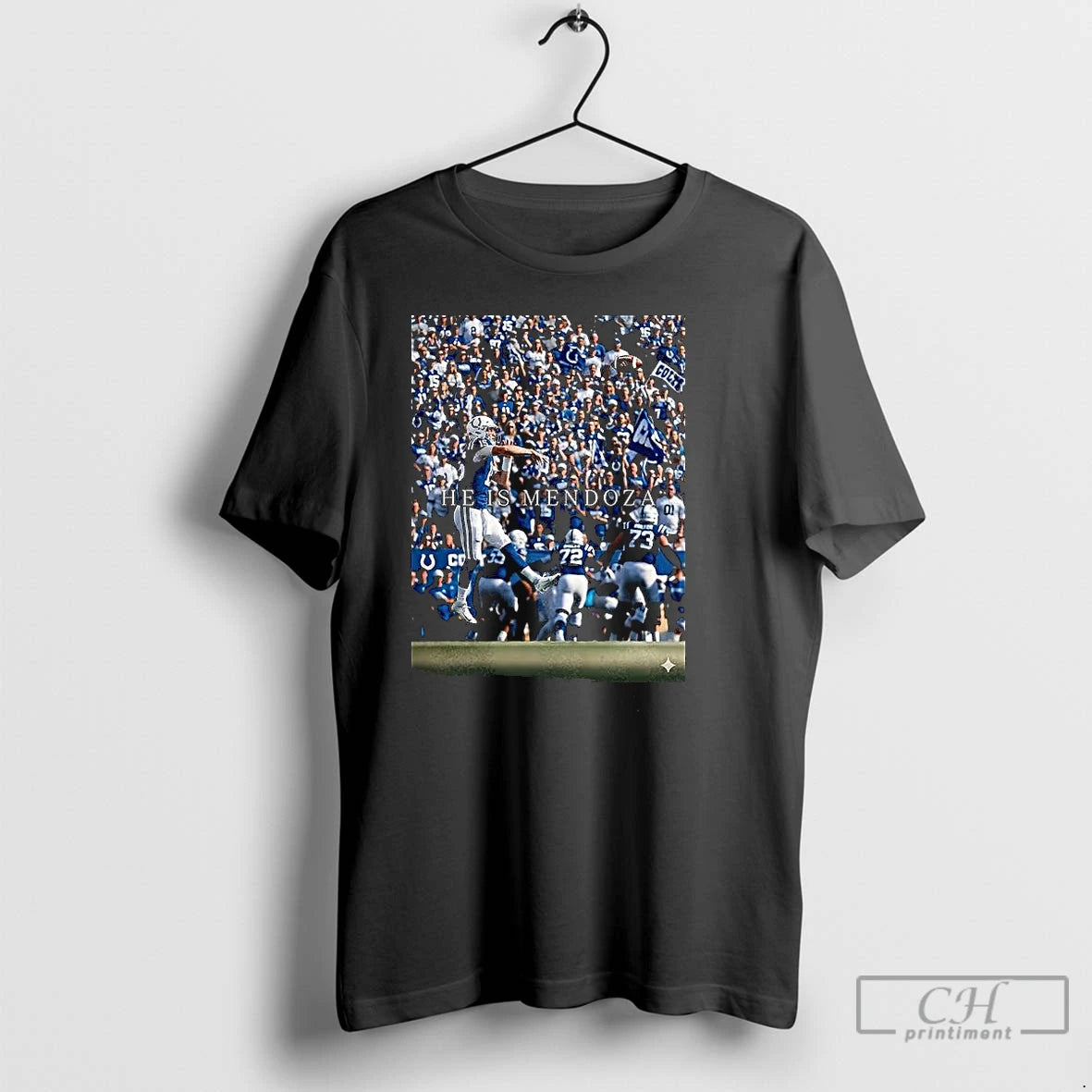 Premium Indianapolis Colts He Is Mendoza T-Shirts, Hoodie, Sweatshirt | RetroVerseTees.com