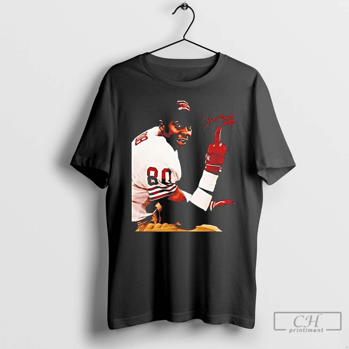 Premium Jerry Rice Middle Finger Signature Vintage T-Shirts, Hoodie, Sweatshirt | RetroVerseTees.com