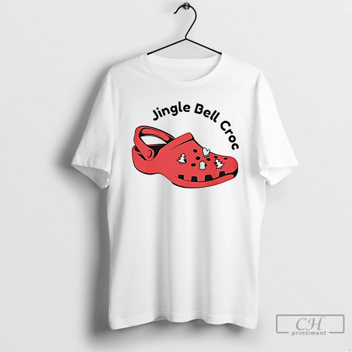 Premium Jingle Bell Croc Christmas T-Shirts, Hoodie, Sweatshirt | RetroVerseTees.com