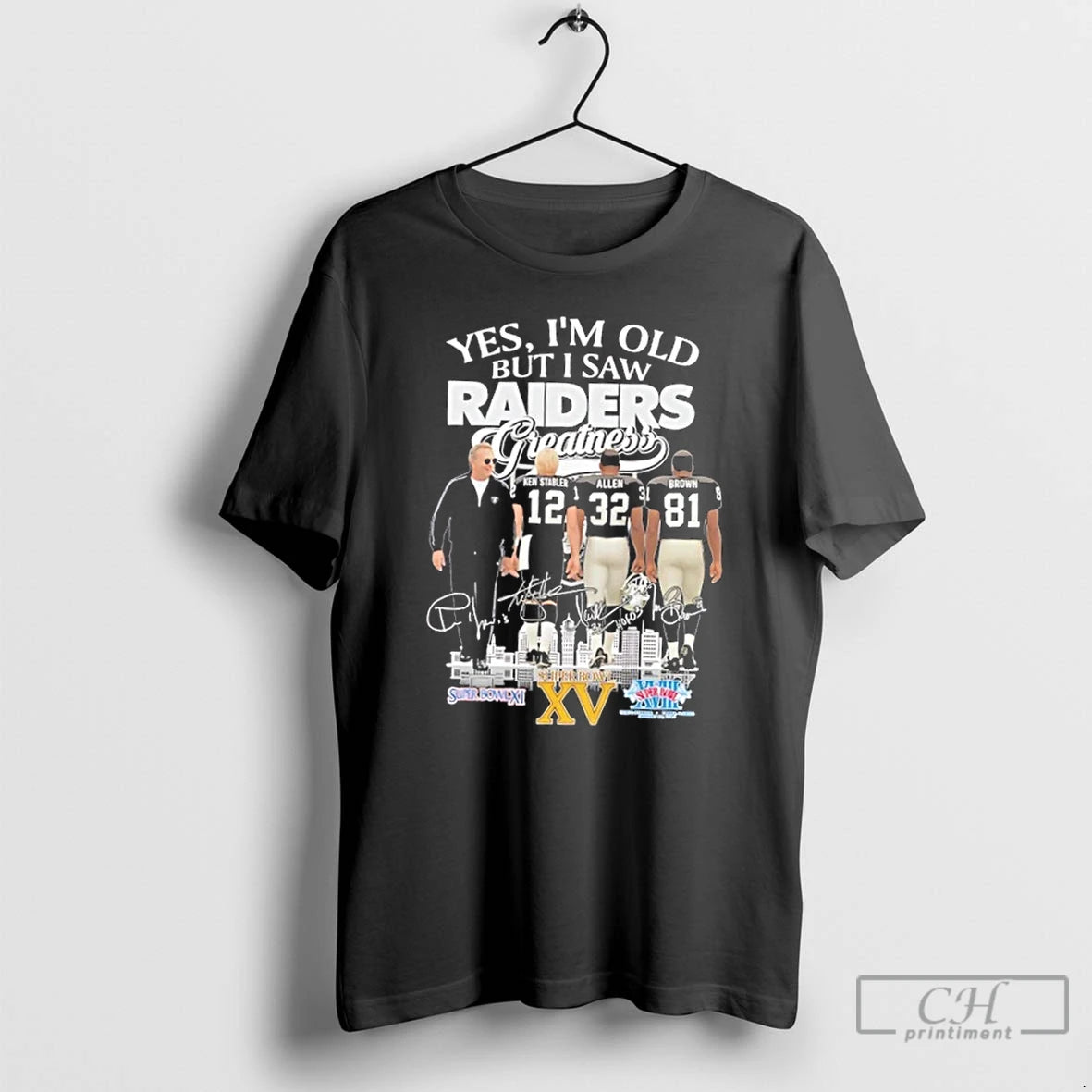 Premium John Madden Ken Stabler Allen Brown Yes Im Old But I Saw Las Vegas T-Shirts, Hoodie, Sweatshirt | RetroVerseTees.com