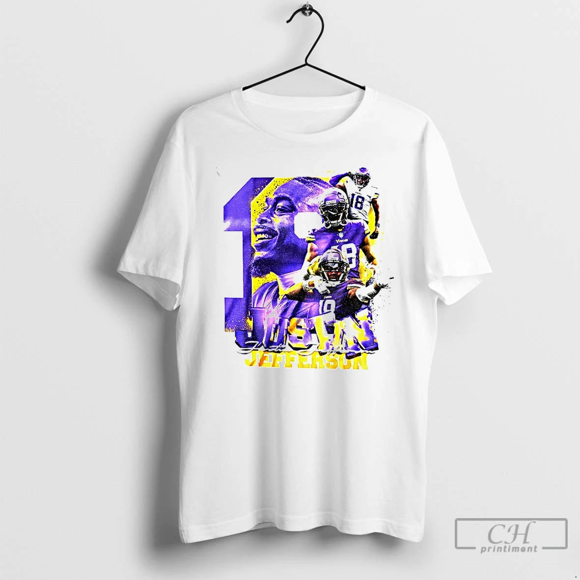 Premium Justin Jefferson Minnesota Vikings Football 2025 Graphic Vintage T-Shirts, Hoodie, Sweatshirt | RetroVerseTees.com