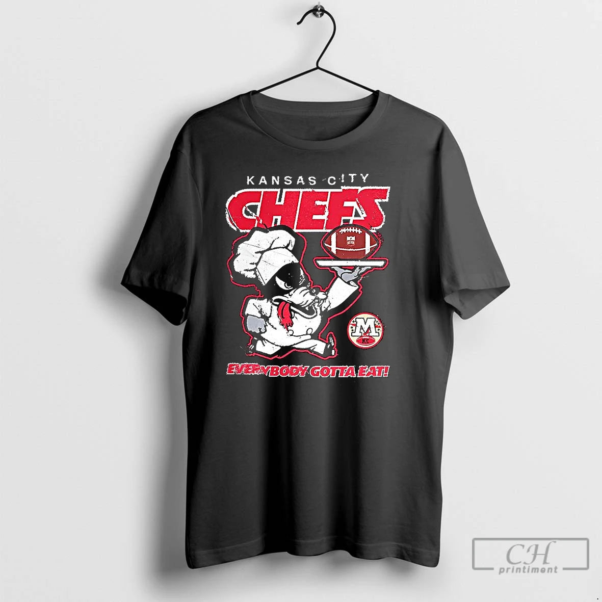 Premium Kansas City Chefs Football Everybody Gotta Eat Mascot Chefs T-Shirts, Hoodie, Sweatshirt | RetroVerseTees.com