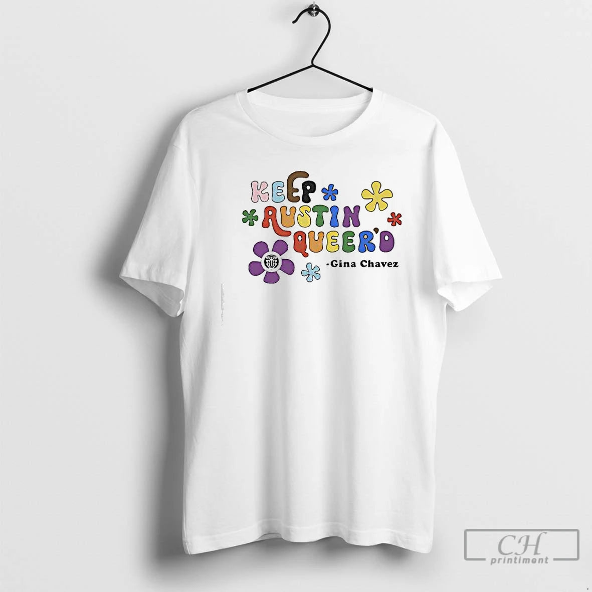 Premium Keep Austin Queerd Gina Chavez Retro T-Shirts, Hoodie, Sweatshirt | RetroVerseTees.com