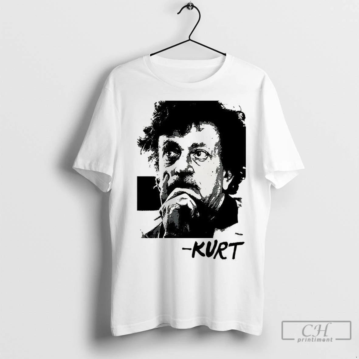 Premium Kurt Vonnegut Portrait Tribute Retro