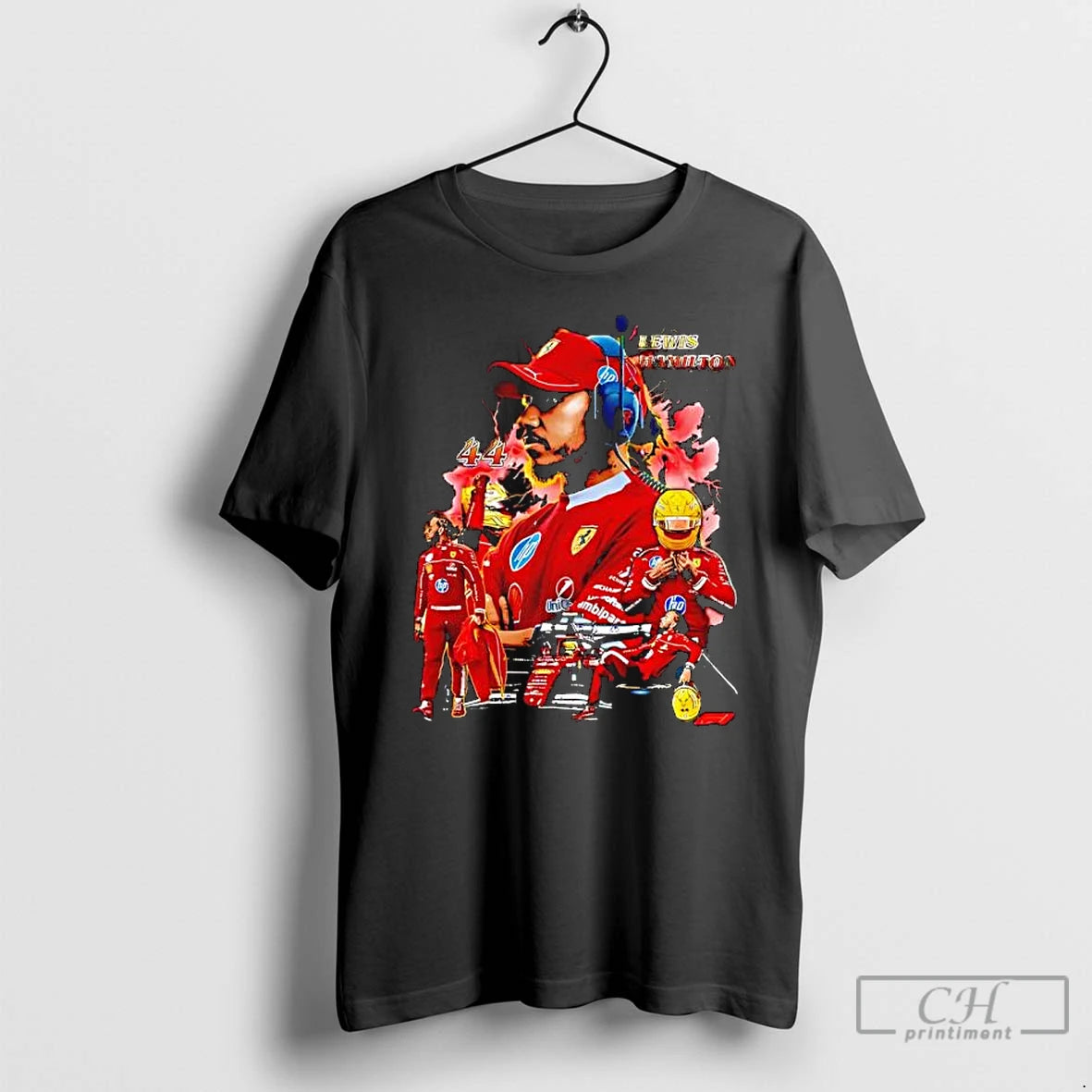 Premium Lewis Hamilton Formula 1 Driver Scuderia Ferrari Team Gear T-Shirts, Hoodie, Sweatshirt | RetroVerseTees.com