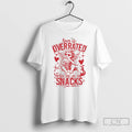 Premium Love Is Overrated Pass The Snacks Valentines Day T-Shirts, Hoodie, Sweatshirt | RetroVerseTees.com