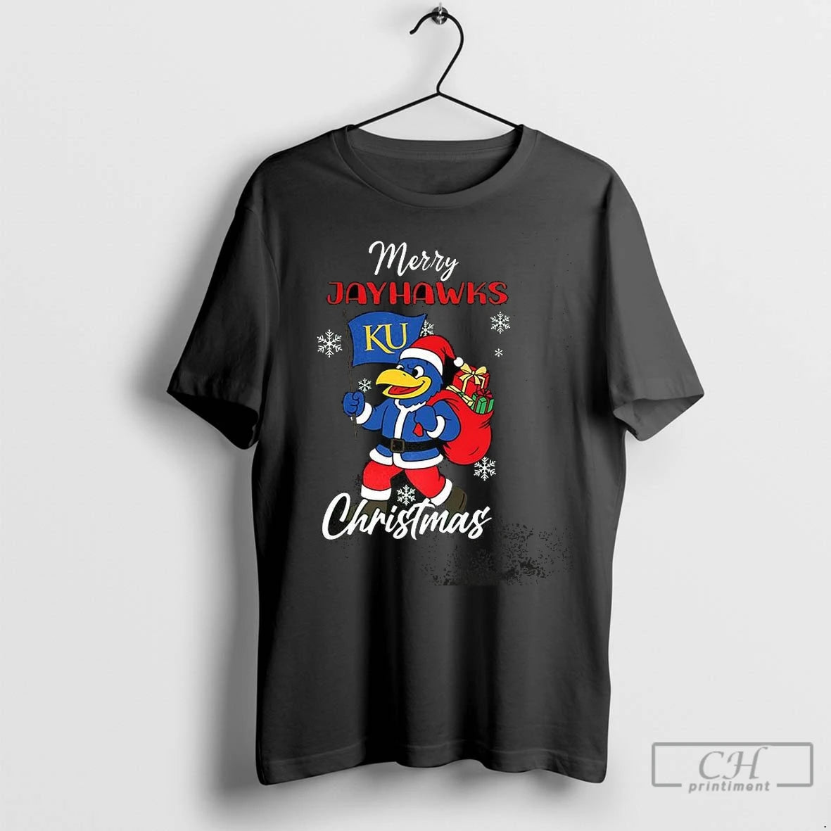 Premium Merry Kansas Jayhawks Ncaa Mascot Christmas