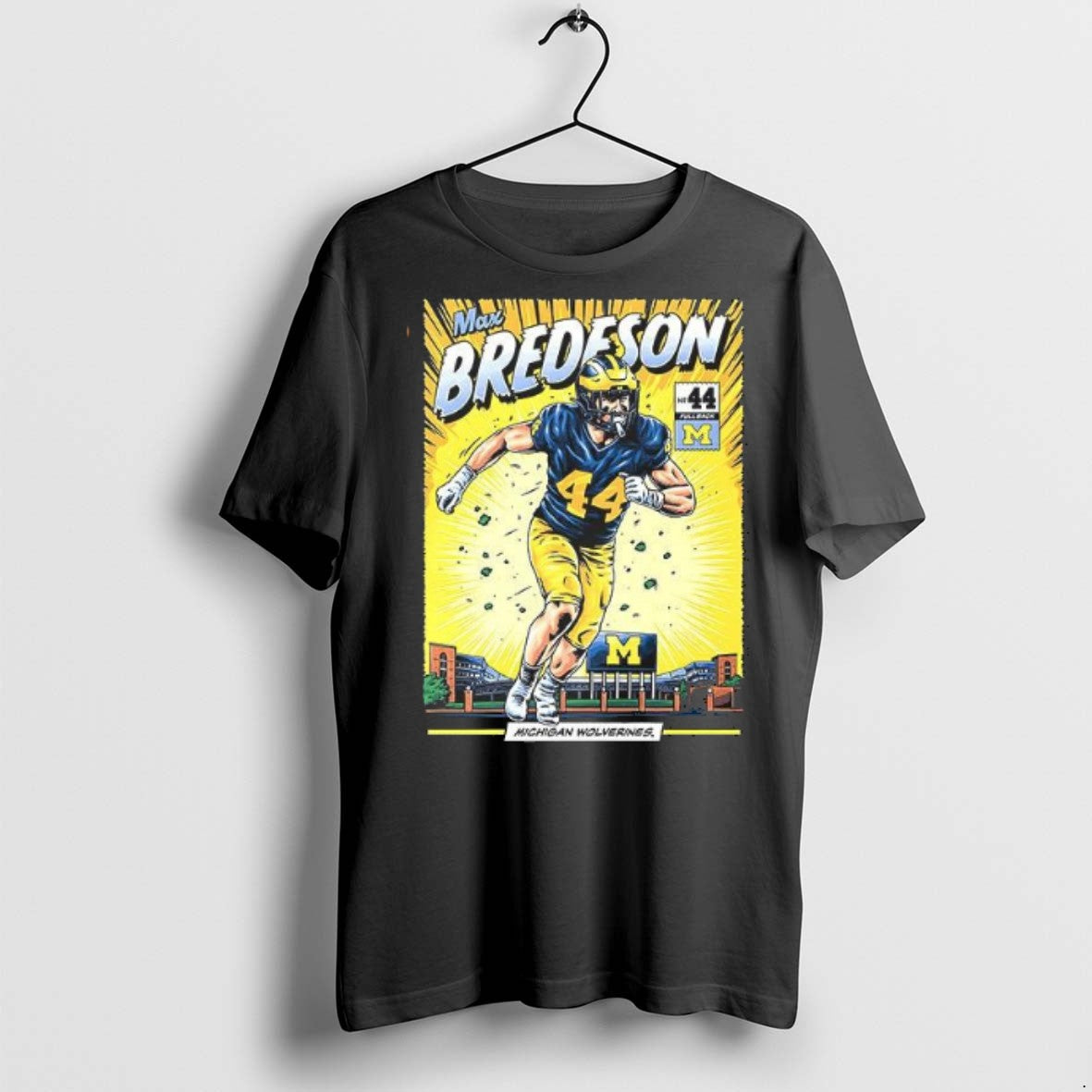 Premium Michigan Wolverines 44 Max Bredeson Student T Shirts