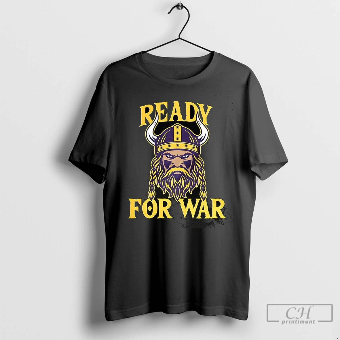 Premium Minnesota Vikings Football Ready For War Head Mascot