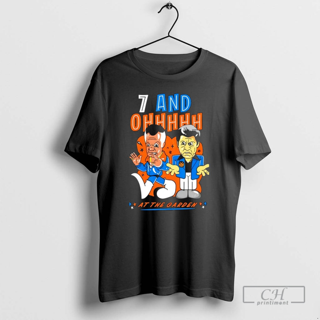 Premium Ny Knicks Winning 7 And Ohhh At The Garden Christmas Shirt Sweater
