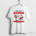 Premium Native American The First Illegal Immigrant In 1492 T-Shirts, Hoodie, Sweatshirt | RetroVerseTees.com