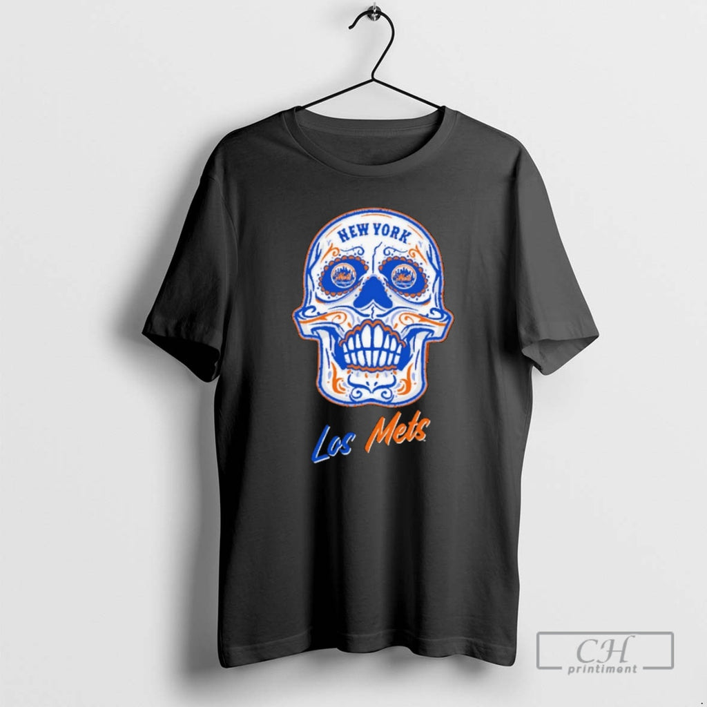 Premium New York Mets Sugar Skull Boxy Shirt Sweater