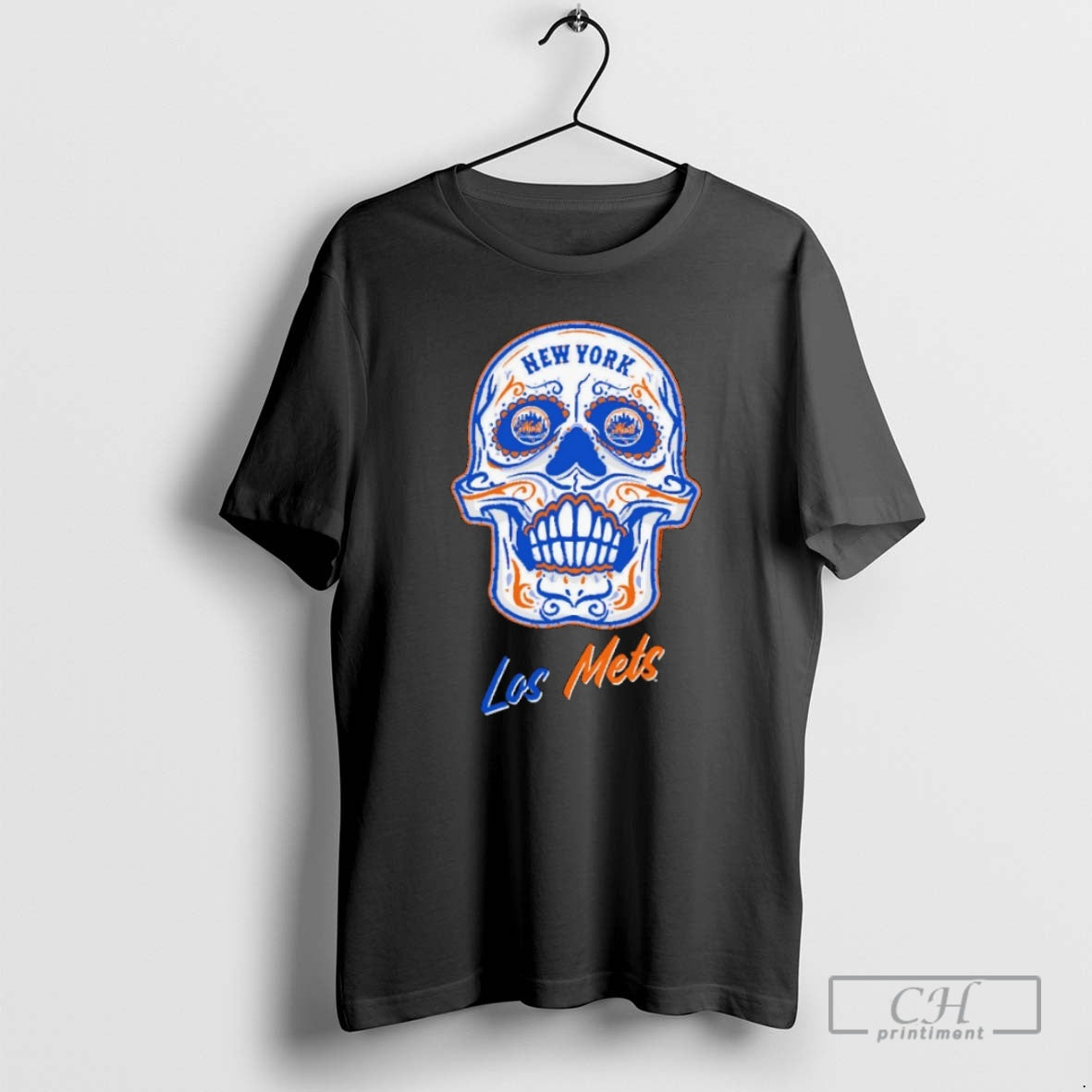 Premium New York Mets Sugar Skull Boxy Shirt Sweater