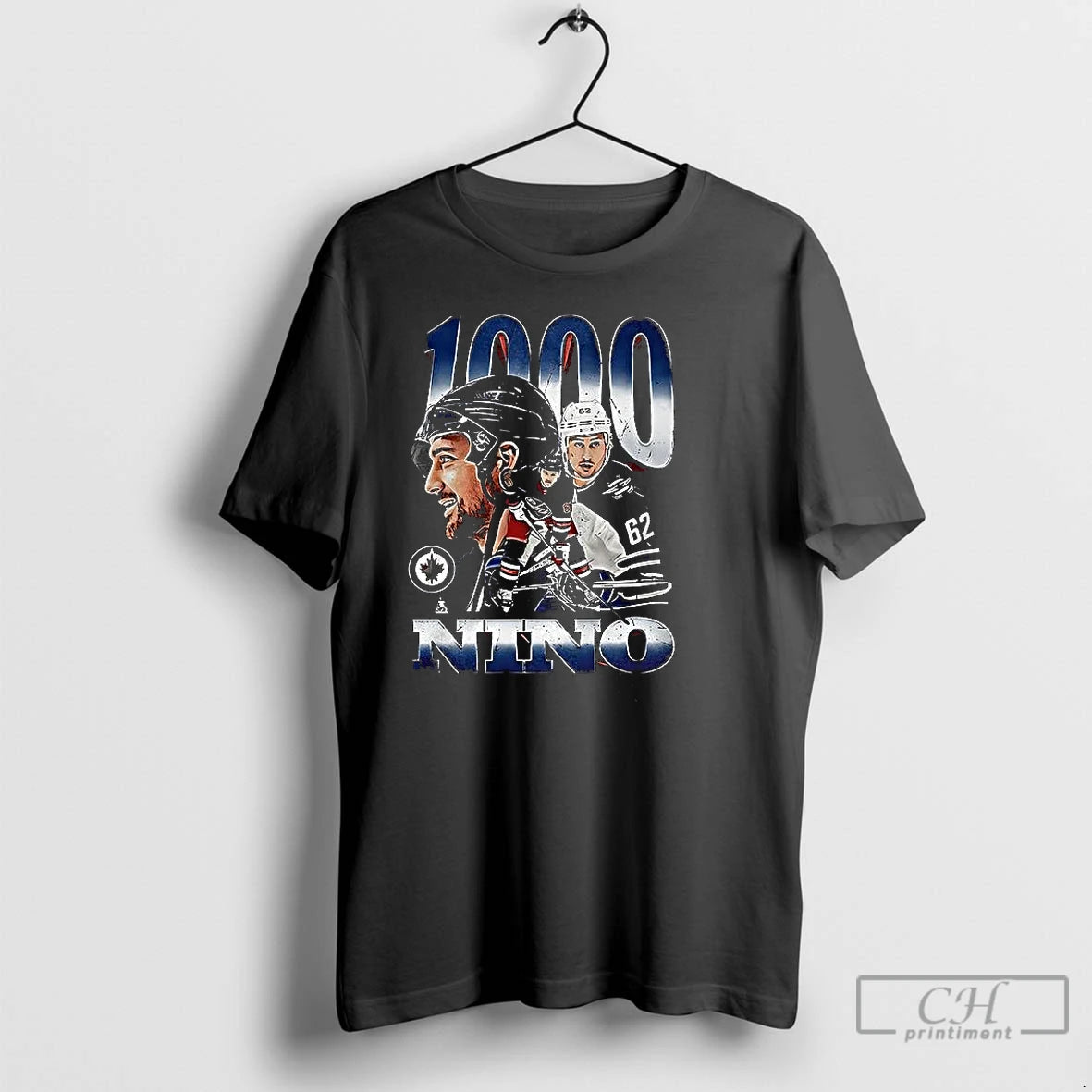 Premium Nino Niederreiter 1000 Games Graphic T-Shirts, Hoodie, Sweatshirt | RetroVerseTees.com