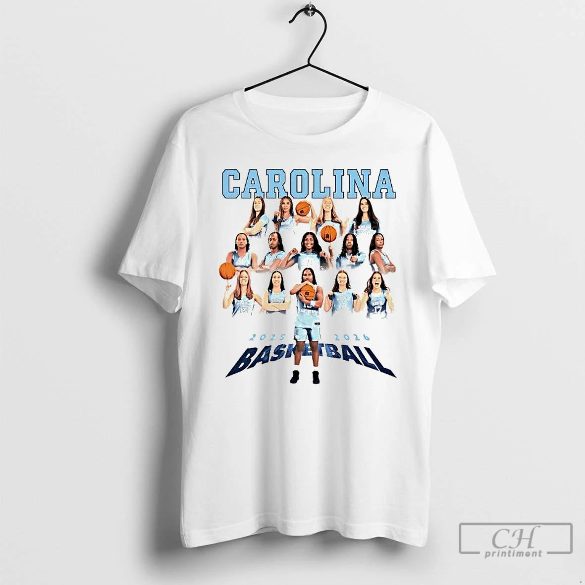Premium North Carolina Womens Basketball 2026 Team Players T-Shirts, Hoodie, Sweatshirt | RetroVerseTees.com