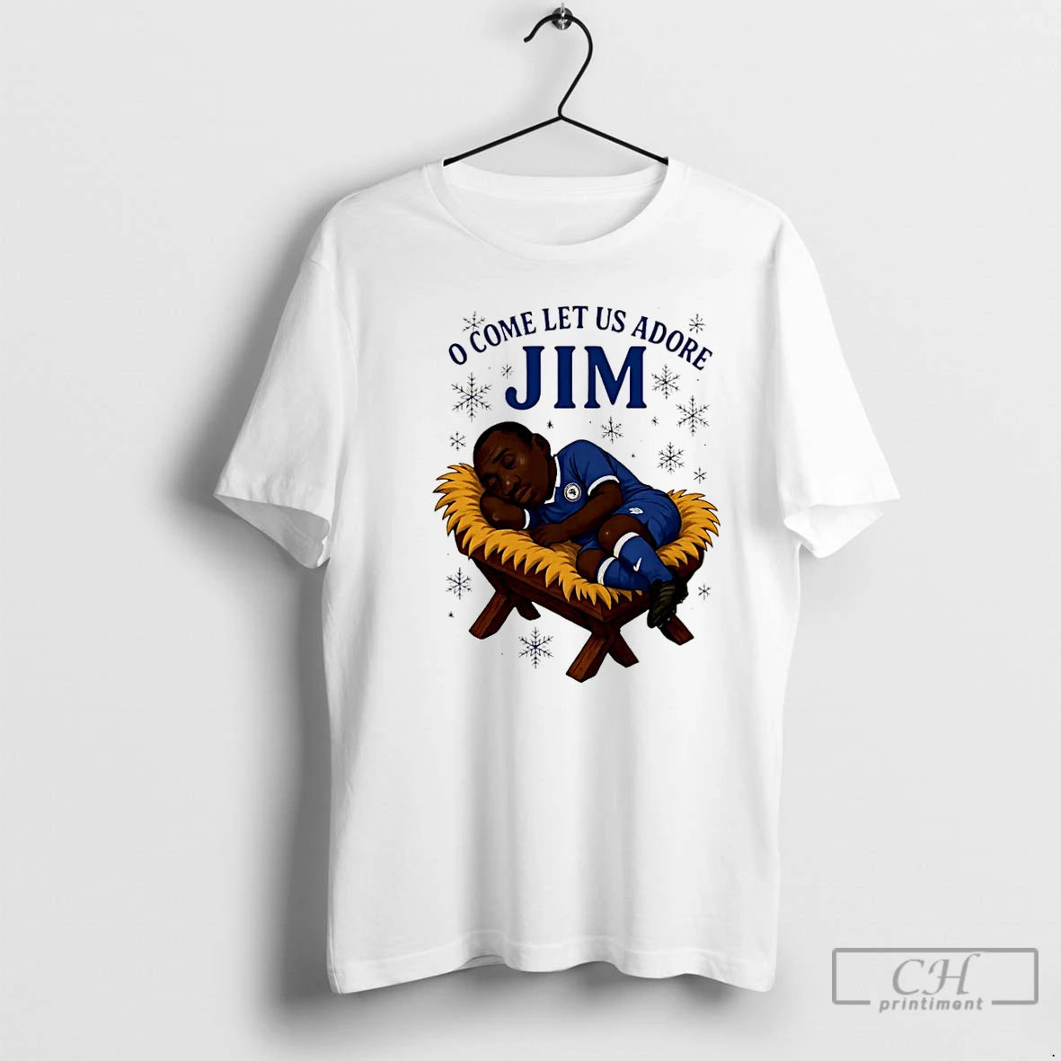 Premium O Come Let Us Adore Jim Chelsea Christmas Christmas T-Shirts, Hoodie, Sweatshirt | RetroVerseTees.com