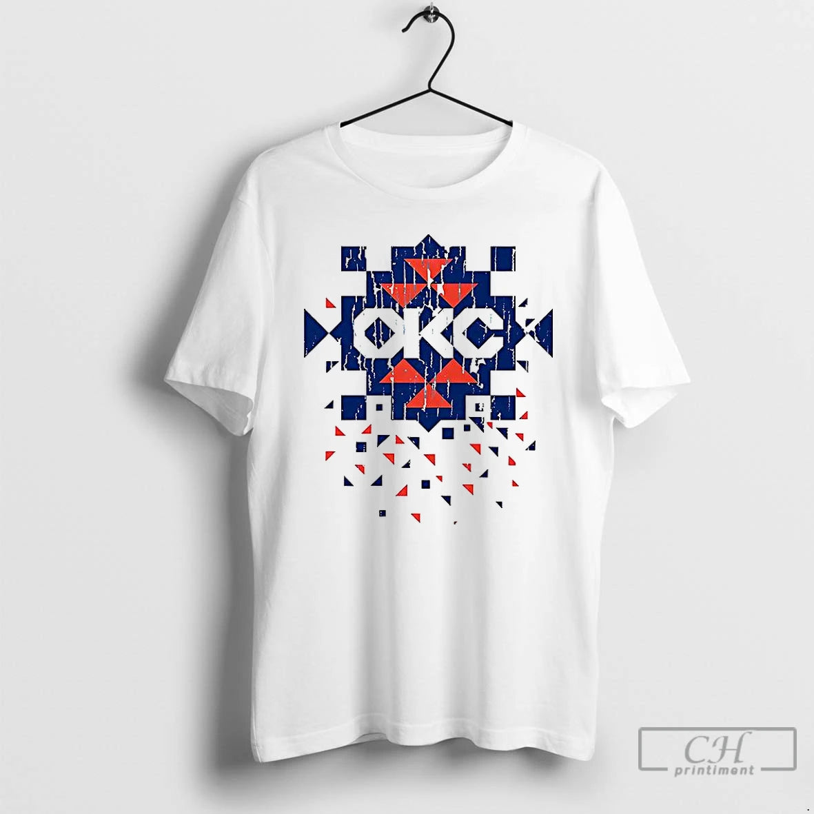 Premium Okc Thunder Diamond Pattern Native T-Shirts, Hoodie, Sweatshirt | RetroVerseTees.com